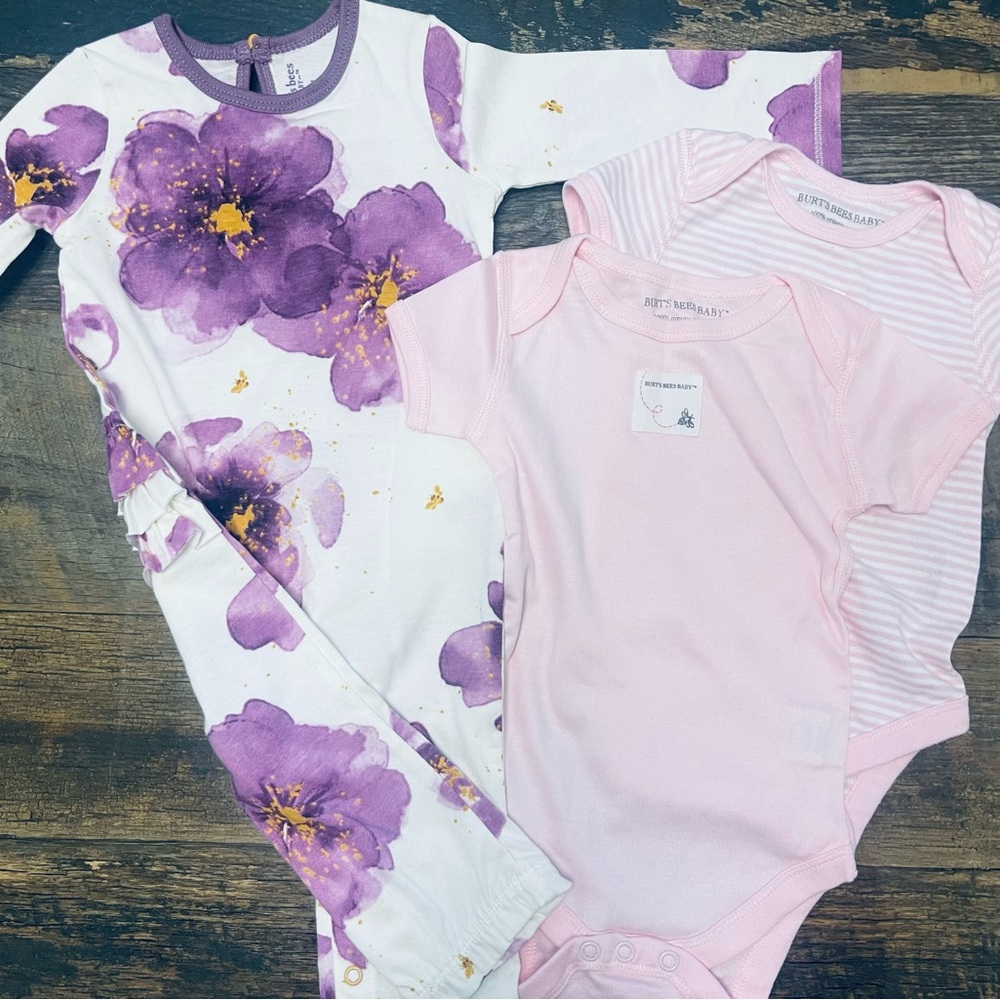 Burt’s Bees Baby Girls Set - New!